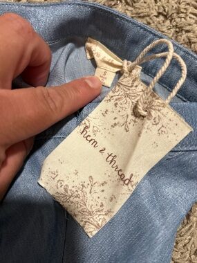 Hem & Thread Chambray Blue Maxi Skirt